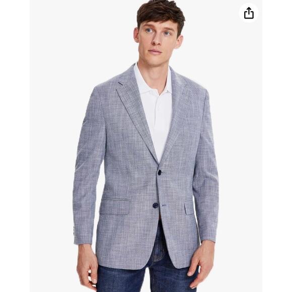 NWT Tommy Hilfiger Modern Fit Sport Coat – Blue Denim, Men’s 40R - Picture 1 of 7